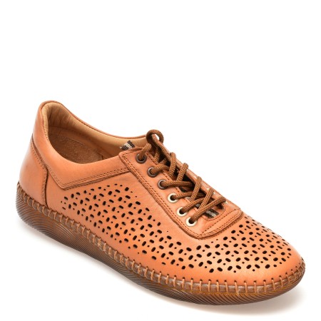 Pantofi OZIYS maro, 22109, din piele naturala