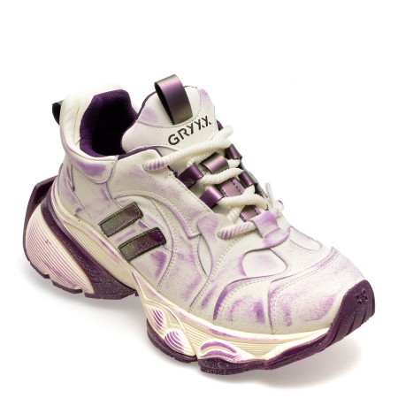 Pantofi sport GRYXX mov, 50015, din piele naturala