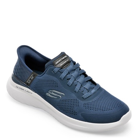 Pantofi sport SKECHERS bleumarin, BOUNDER 2.0, din piele ecologica