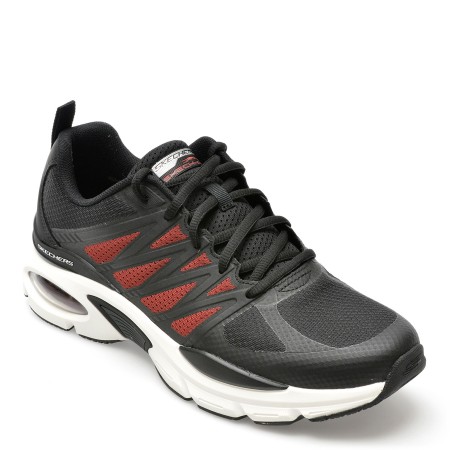 Pantofi sport SKECHERS negri, SKECH-AIR VENTURA, din material textil
