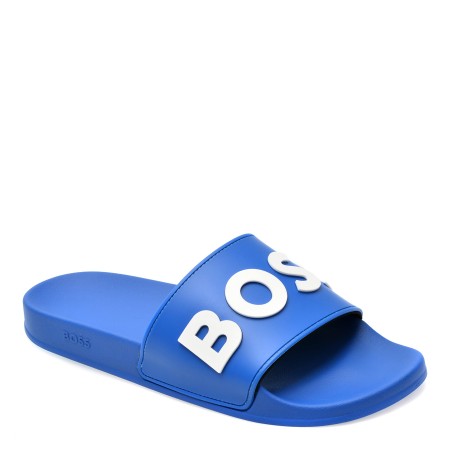 Papuci casual BOSS albastri, 82411, din pvc