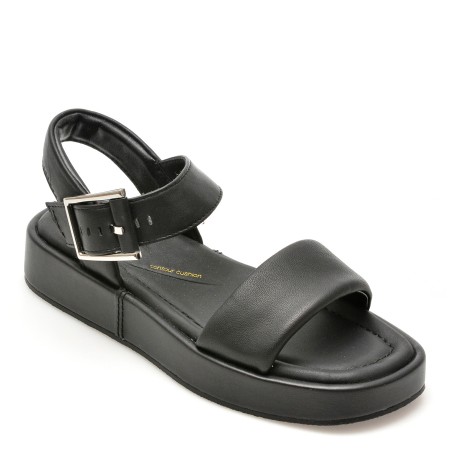 Sandale casual CLARKS negre, ALDA STRAP, din piele naturala