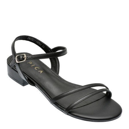 Sandale casual EPICA negre, 110784, din piele ecologica