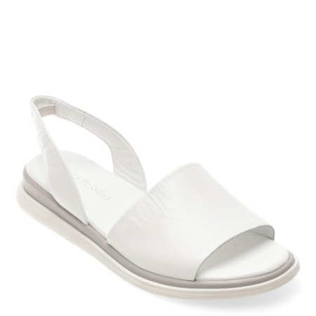 Sandale casual FLAVIA PASSINI albe, 347857, din piele naturala