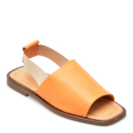 Sandale casual FLAVIA PASSINI portocalii, 5001802, din piele naturala