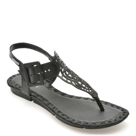 Sandale casual GRYXX negre, 356501, din piele naturala