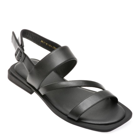 Sandale casual GRYXX negre, UZ1951, din piele naturala