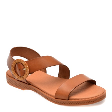 Sandale casual IMAGE maro, AMSTER, din piele naturala