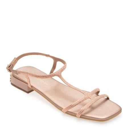 Sandale casual LAURA BIAGIOTTI nude, 8490, din material textil