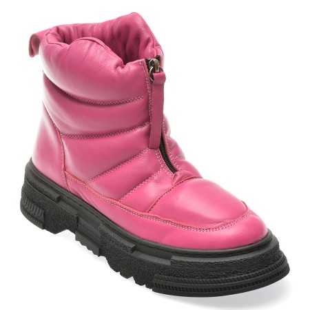 Ghete casual MOLLY BESSA fucsia, 4284003, din piele naturala, femei