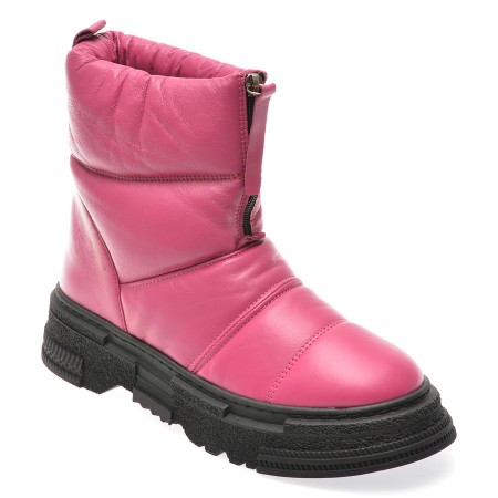 Ghete casual MOLLY BESSA fucsia, 4284005, din piele naturala, femei