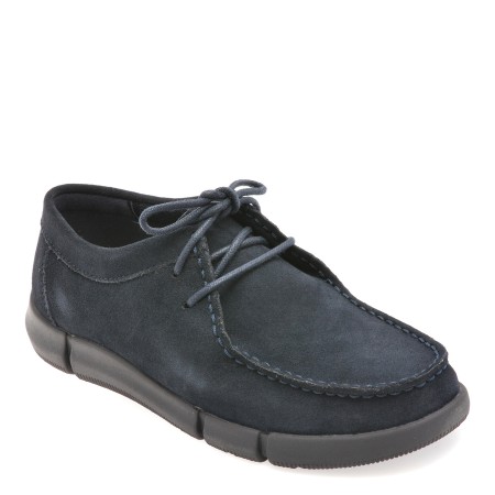 Mocasini casual GEOX bleumarin, U4646B, din piele intoarsa, barbati