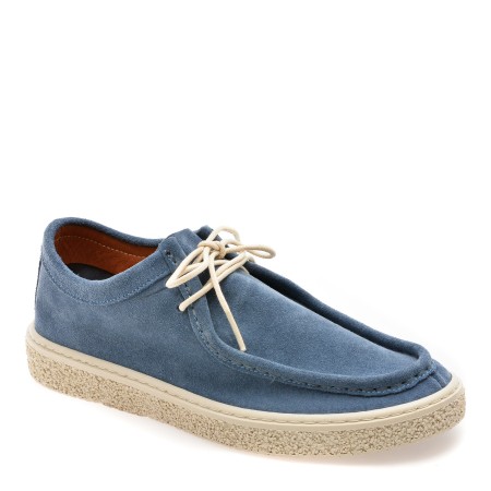 Mocasini casual GRYXX albastri, 3912030, din piele intoarsa, femei