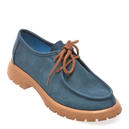 Mocasini casual GRYXX albastri, 7954247, din nabuc, femei