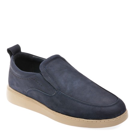 Mocasini casual GRYXX bleumarin, M7526, din nabuc, barbati