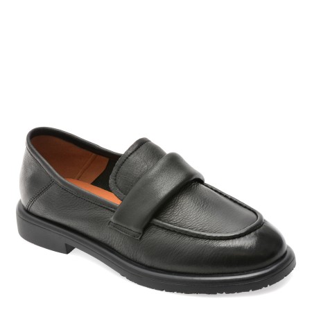 Mocasini casual GRYXX negri, 2307, din piele naturala, femei