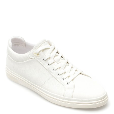 Pantofi ALDO albi, FINESPEC110, din piele ecologica, barbati