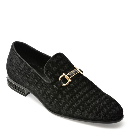 Pantofi ALDO negri, BOWTIE001, din material textil, barbati
