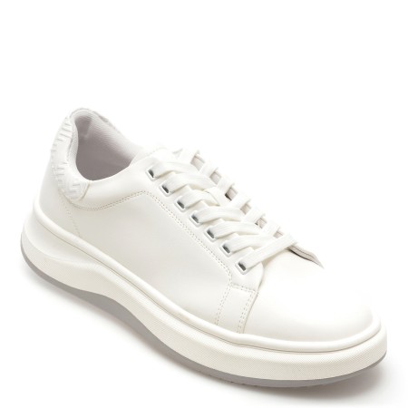 Pantofi casual ALDO albi, 13555892, din piele ecologica, barbati