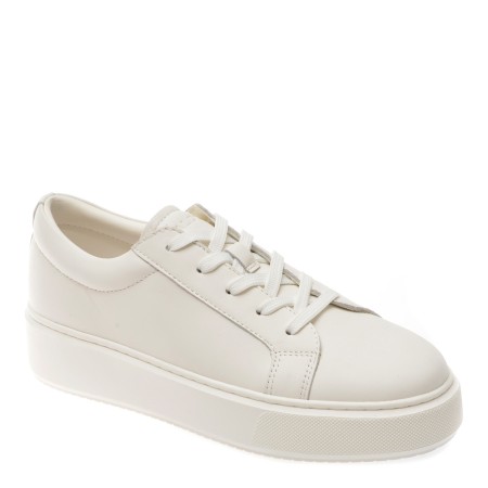 Pantofi casual ALDO albi, 13740413, din piele naturala, femei