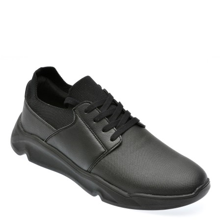 Pantofi casual ALDO negri, 13712982, din piele ecologica, barbati