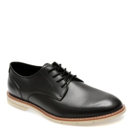 Pantofi casual ALDO negri, FARO0011, din piele naturala, barbati