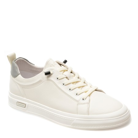 Pantofi casual EPICA albi, 37101, din piele naturala, barbati