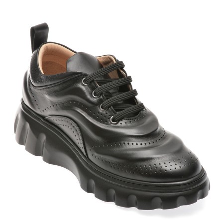 Pantofi casual EPICA negri, 49758, din piele naturala, femei