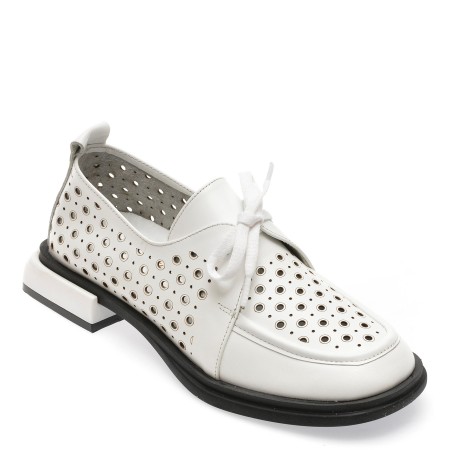 Pantofi casual FLAVIA PASSINI albi, 1373539, din piele intoarsa, femei