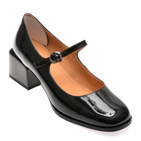 Pantofi casual FLAVIA PASSINI negri, 1193, din piele naturala lacuita, femei