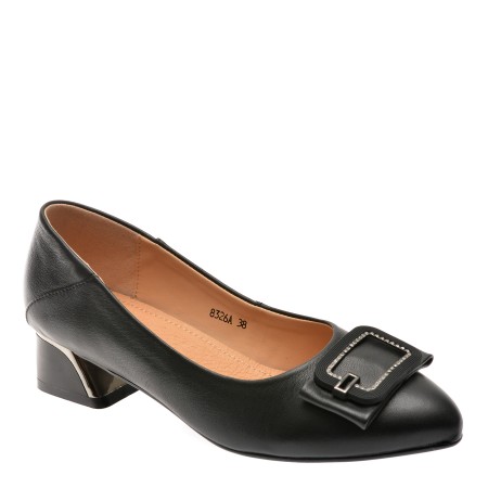 Pantofi casual FLAVIA PASSINI negri, 8326, din piele naturala, femei