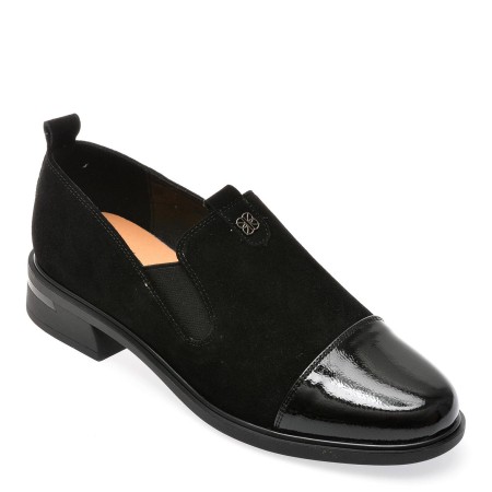 Pantofi casual FLAVIA PASSINI negri, V997G11, din piele intoarsa, femei