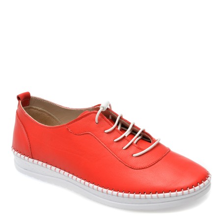Pantofi casual FLAVIA PASSINI rosii, CS581, din piele naturala, femei