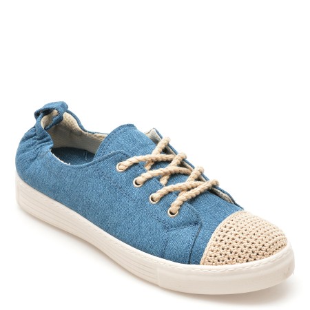 Pantofi casual GRYXX albastri, 23812, din material textil, femei