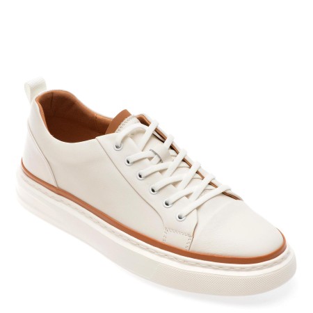 Pantofi casual GRYXX albi, 319, din piele naturala, barbati