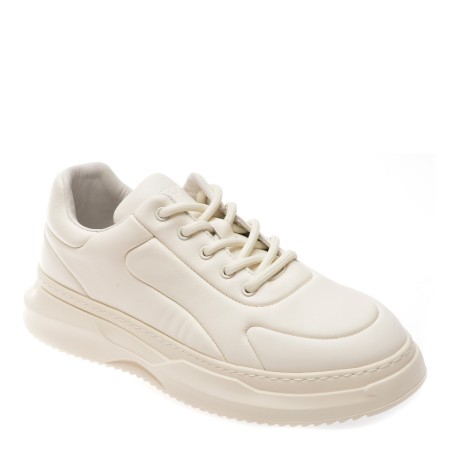 Pantofi casual GRYXX albi, 3328, din piele naturala, barbati