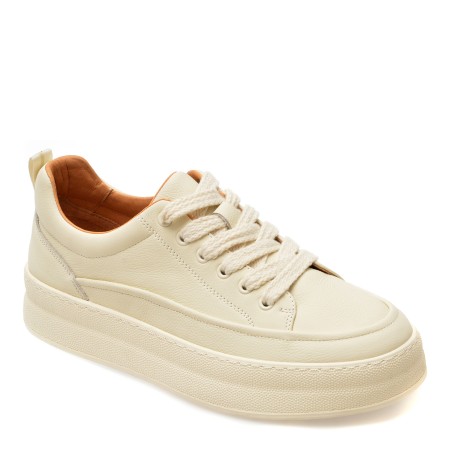 Pantofi casual GRYXX albi, 35911, din piele naturala, barbati