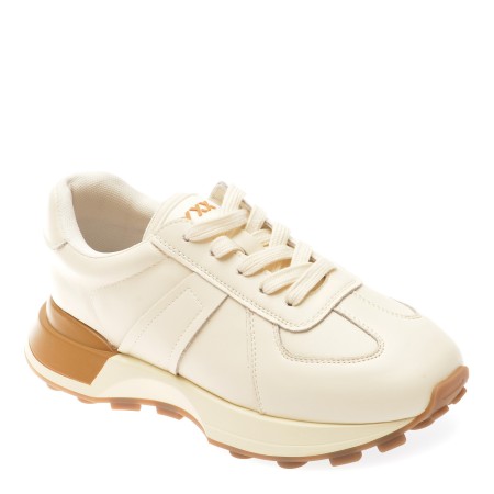 Pantofi casual GRYXX albi, 919002, din piele naturala, femei