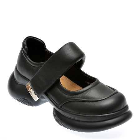 Pantofi casual GRYXX negri, 23103, din piele naturala, femei