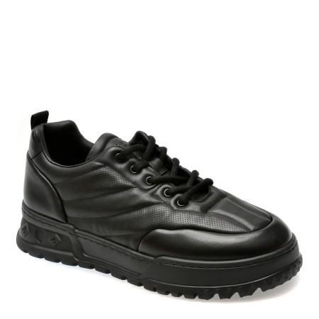 Pantofi casual GRYXX negri, 37091, din piele naturala, barbati