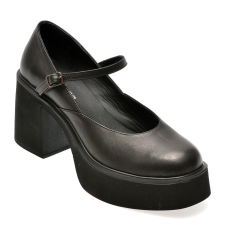 Pantofi casual GRYXX negri, 602069, din piele naturala, femei