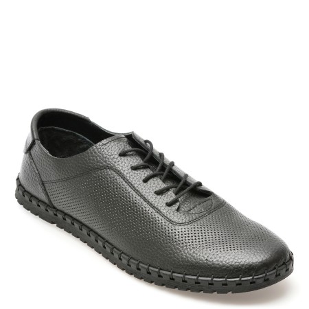 Pantofi casual GRYXX negri, 91102, din piele naturala, barbati