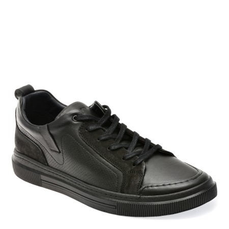 Pantofi casual GRYXX negri, HS496A, din piele naturala, barbati