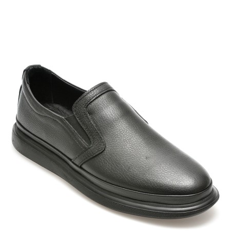 Pantofi casual GRYXX negri, M72401, din piele naturala, barbati