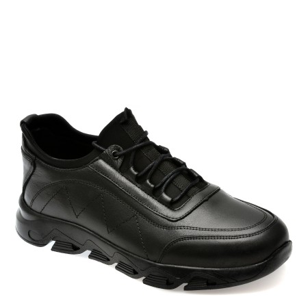 Pantofi casual GRYXX negri, MD571, din piele naturala, barbati