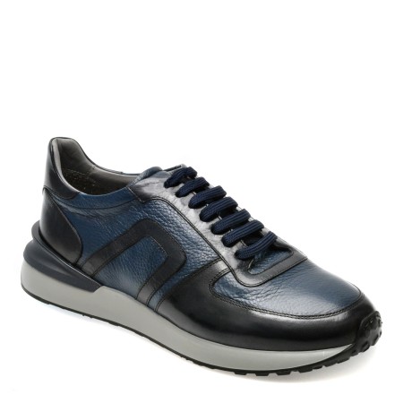 Pantofi casual LE COLONEL, albastri, 664011, piele naturala, barbati