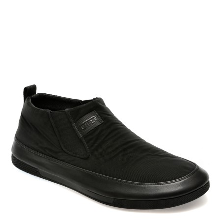 Pantofi casual OTTER negri, 5008, din material textil, barbati