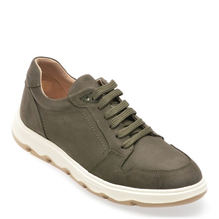 Pantofi casual PANORAMA kaki, 4172493, din nabuc, barbati