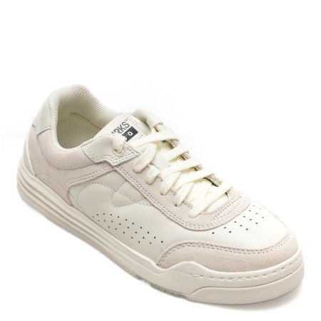 Pantofi CLARKS albi, CICA 2.0 O, din piele naturala, femei