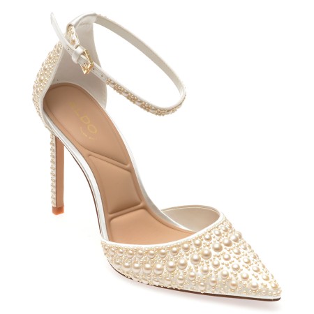 Pantofi eleganti ALDO albi, 13578776, din material textil, femei